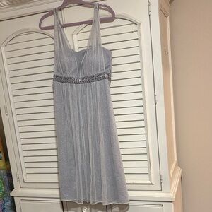 Jessica Howard Silver Midi Dress